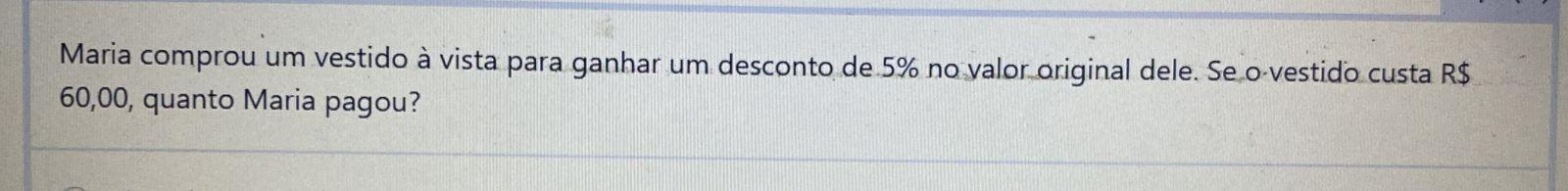 Quero o cálculo, por favor : (