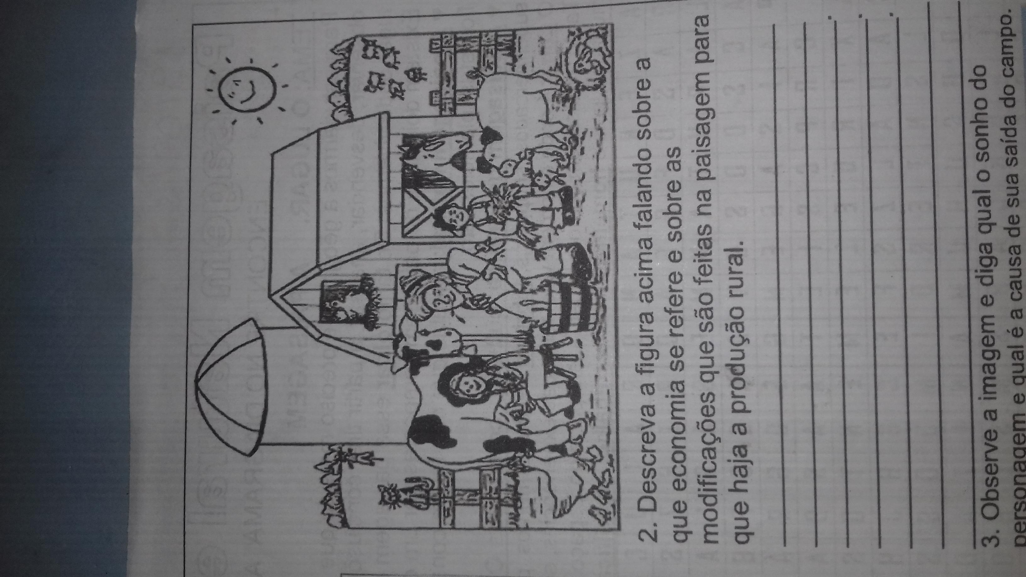2)descreva a figura acima falando sobre a que economia se refere a sobre as modificacoes que são feitas na paisagem para que haja a produção rural.