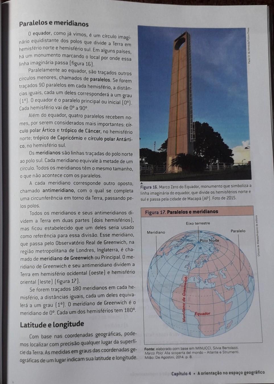 Explique sobre os Paralelos Meridianos ? ​