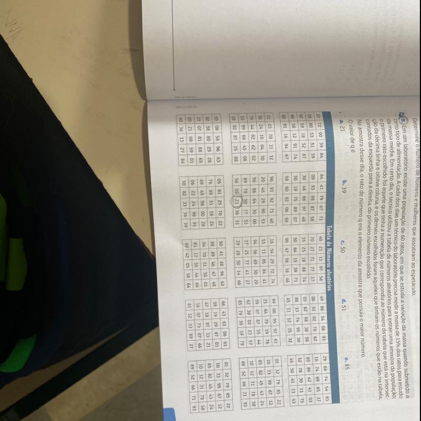 !!!! helpa ai M2)Em um laboratório existe uma população de 60 ratos, em que se estuda a variação da massa quando submetido acer