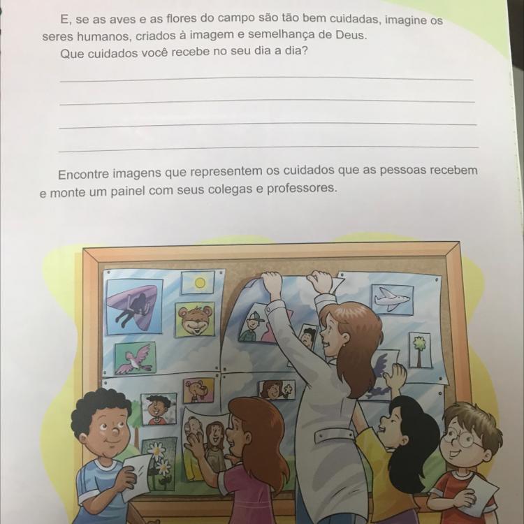 Que cuidados você recebe no seu dia a dia?Ajuda pra amanhã pliss