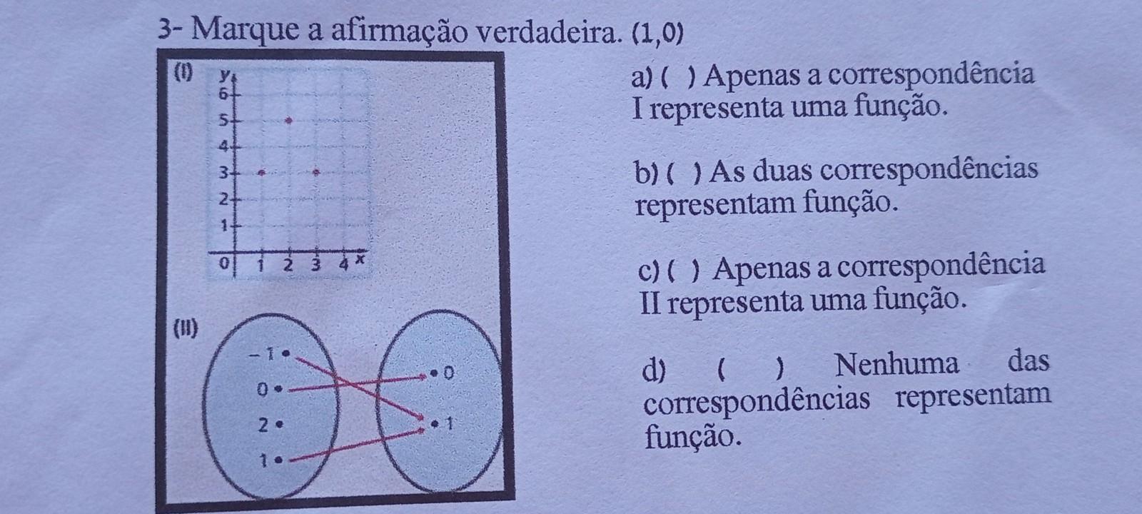 Marque a afirmação verdadeira.​