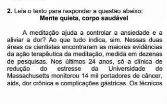 O TEXTO TEM POR FINALIDADE (A) CRITICAR(B) CONCIENTIZAR(C) DENUNCIAR(D)INFORMARme ajudem por
