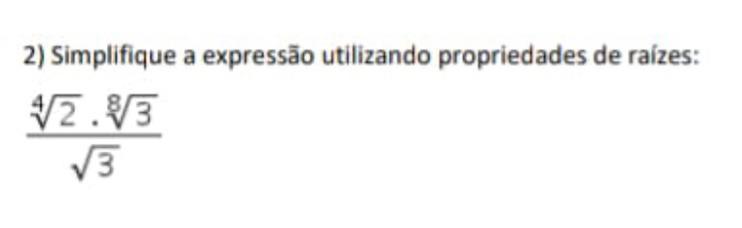 Gente eu só racionalizei e deu 4 no índice raiz de 2, porém tá pedindo a simplificação, está correto ou é de outra forma???