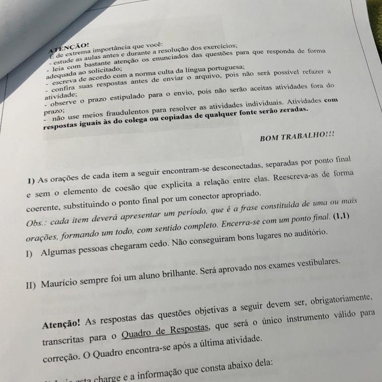 Me ajudem nessa questão por gentileza