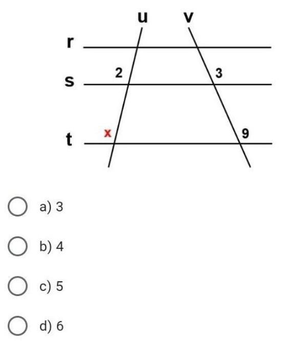 qual é o valor de X para a pergunta a seguir