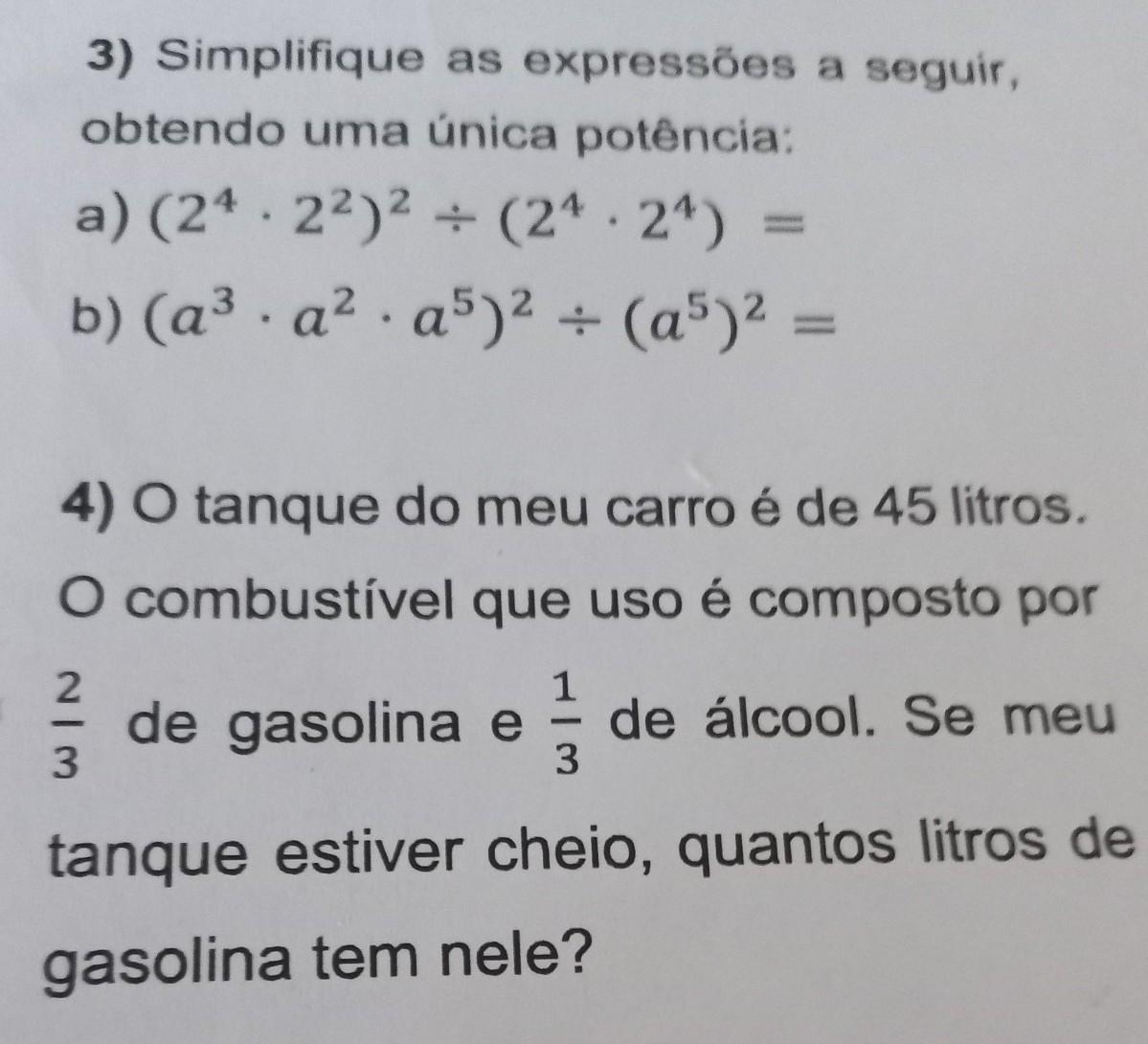 me ajudem a fazer essas duas questões 