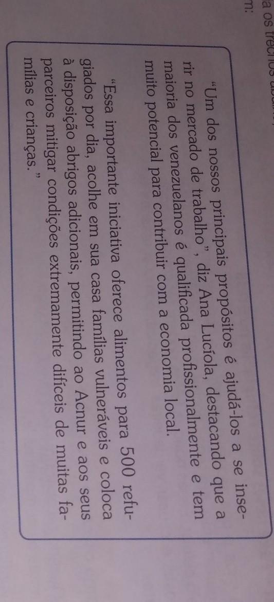a) Quem são as pessoas ouvidas nesses depoimentos? Quais cargos ocupam? b) Por que essas pessoas foram ouvidas e seus depoimentos integrados à reporta