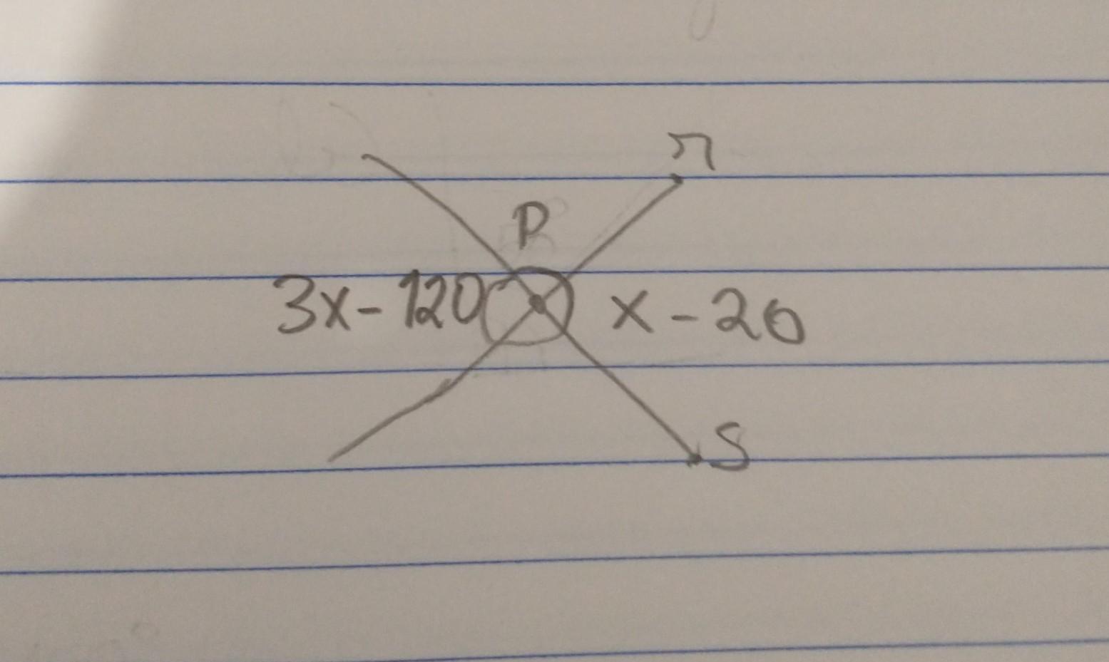 Qual o valor do ângulo P?a) 120b) 30c) 130d) 150e) 100
