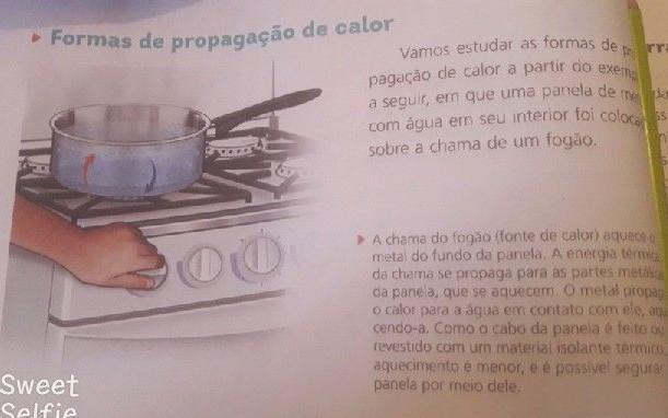 cite um exemplo de material onde o calor se propaga por condução que não seja a panela do exemplo na atividade 1.​
