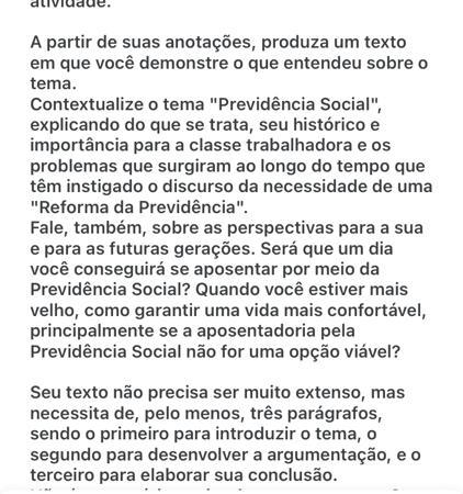 Alguém pode fazer um texto com esse tema pra mim