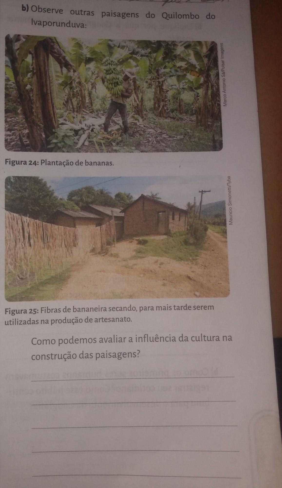 Me AJUDEM PÔR FAVOR b) Observe outras paisagens do Quilombo do Ivaporunduva: Marco Antonio Sá/Pulsar Imagens Figura 24: Planta