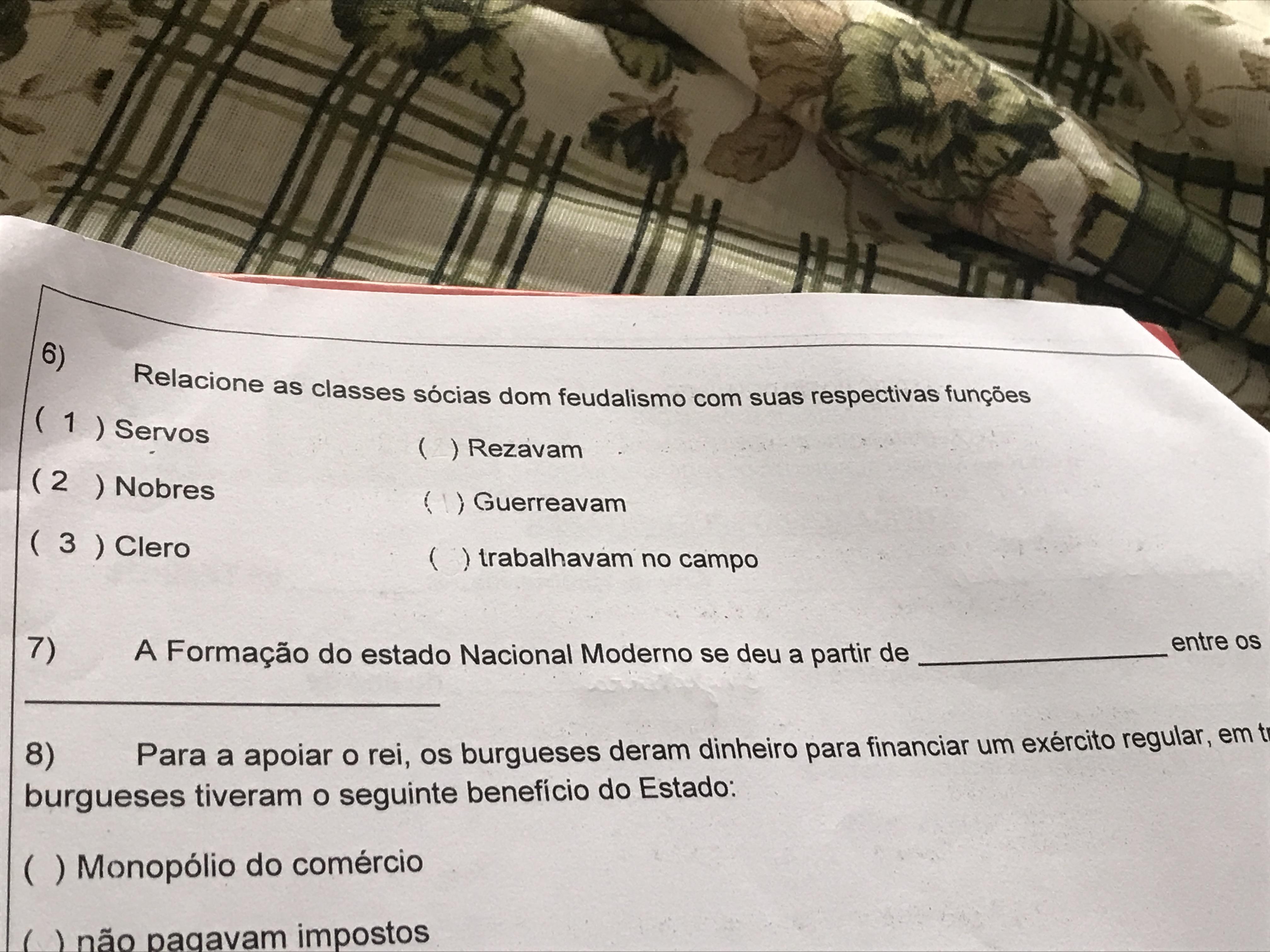 A formação do estado nacional moderno se deu a partir de