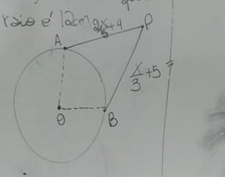 calcule o perímetro de APBO,sabendo que o raio é 12 cm​