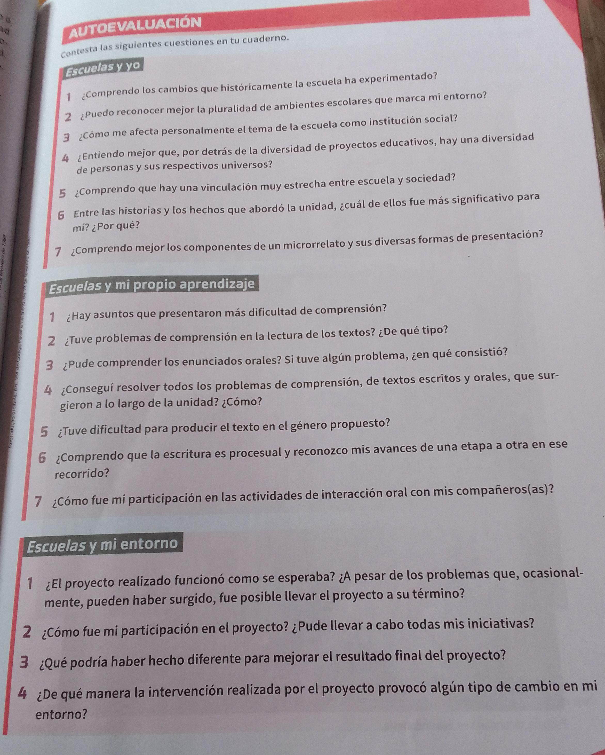 Escuela y yo....me ajudem por favor