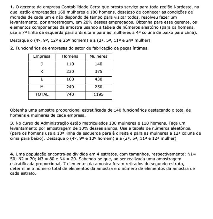 Alguem saber resolver essas atividade de estatistica? helpppppppp