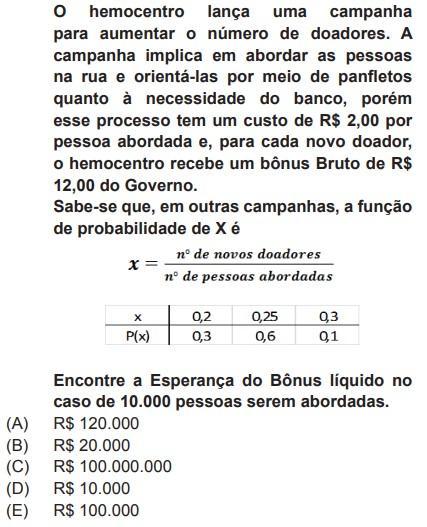 Já tentei de todo jeito, não consigo achar como que é a resolução dela, a resposta é a letra