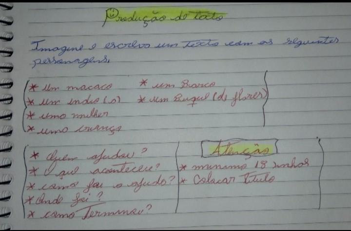 alguém me ajuda por favor é pra hoje por favor é pra fazer uma produção de texto comas seguintes personagens que estão na imagem se alguém poder