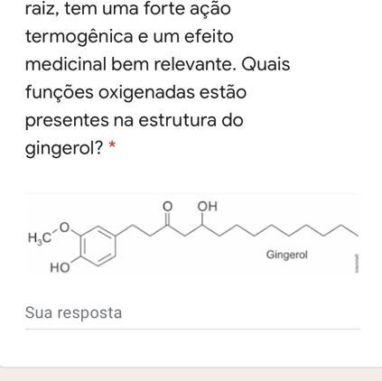 Encontrado no gengibre fresco, o gingerol é uma substância de ação antioxidante que traz uma série de benefícios para o organismo. Ele é o respon