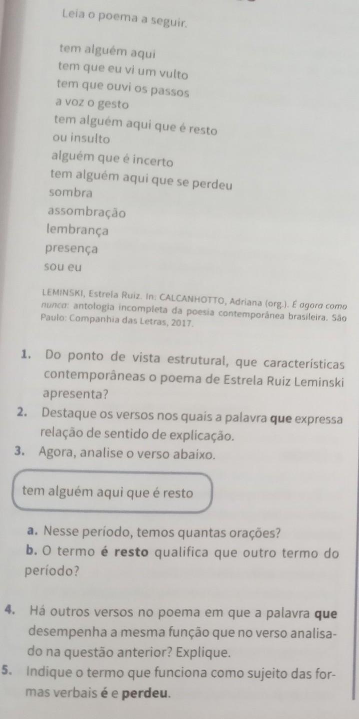 Alguém me ajuda por favor é pra hoje!!É da 1 até a 5 questão, o conteúdo é Pronomes relativos