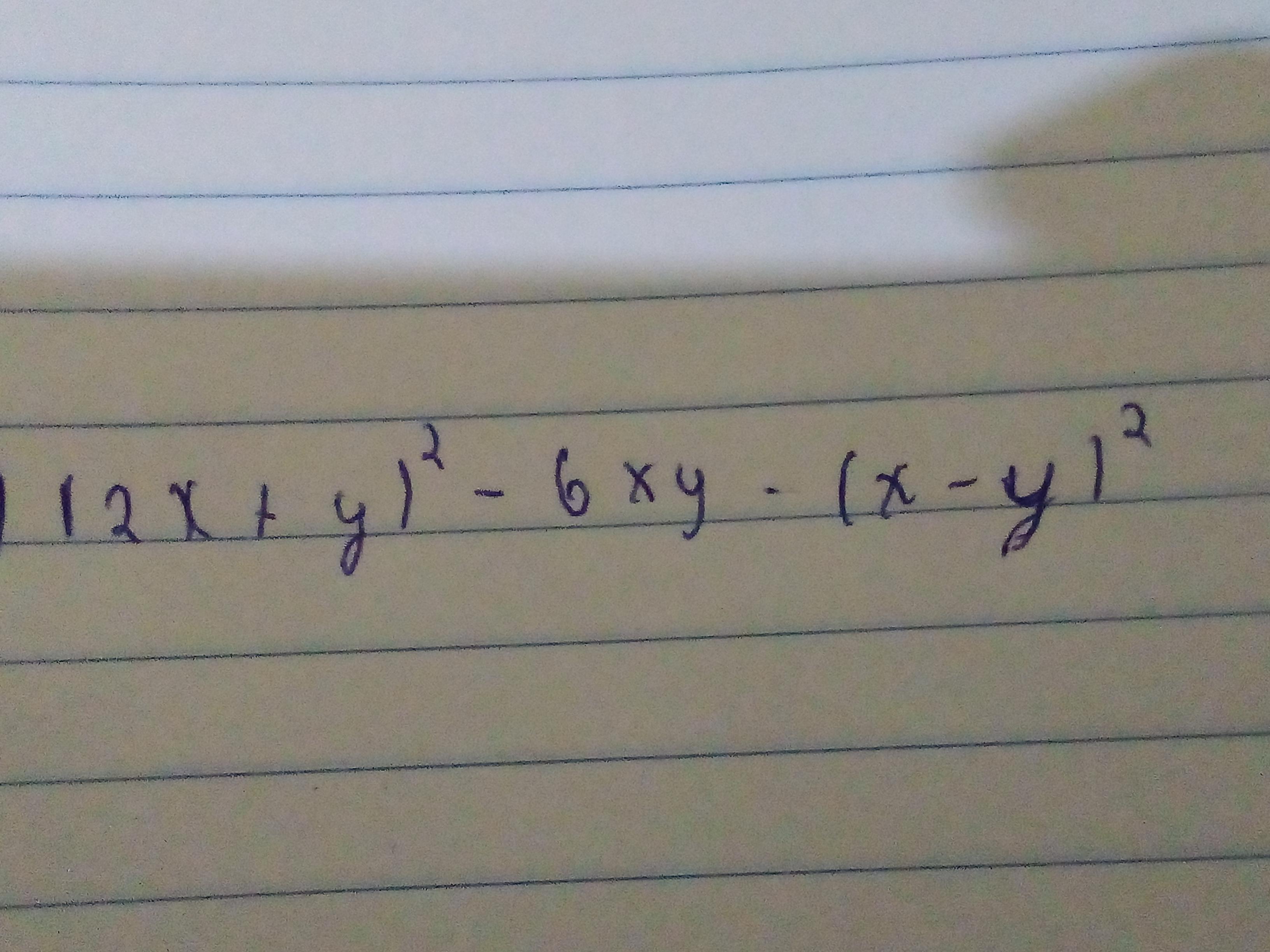(2x + y) 2 ao quadrado - 6xy-(x-y) 2 ao quadrado