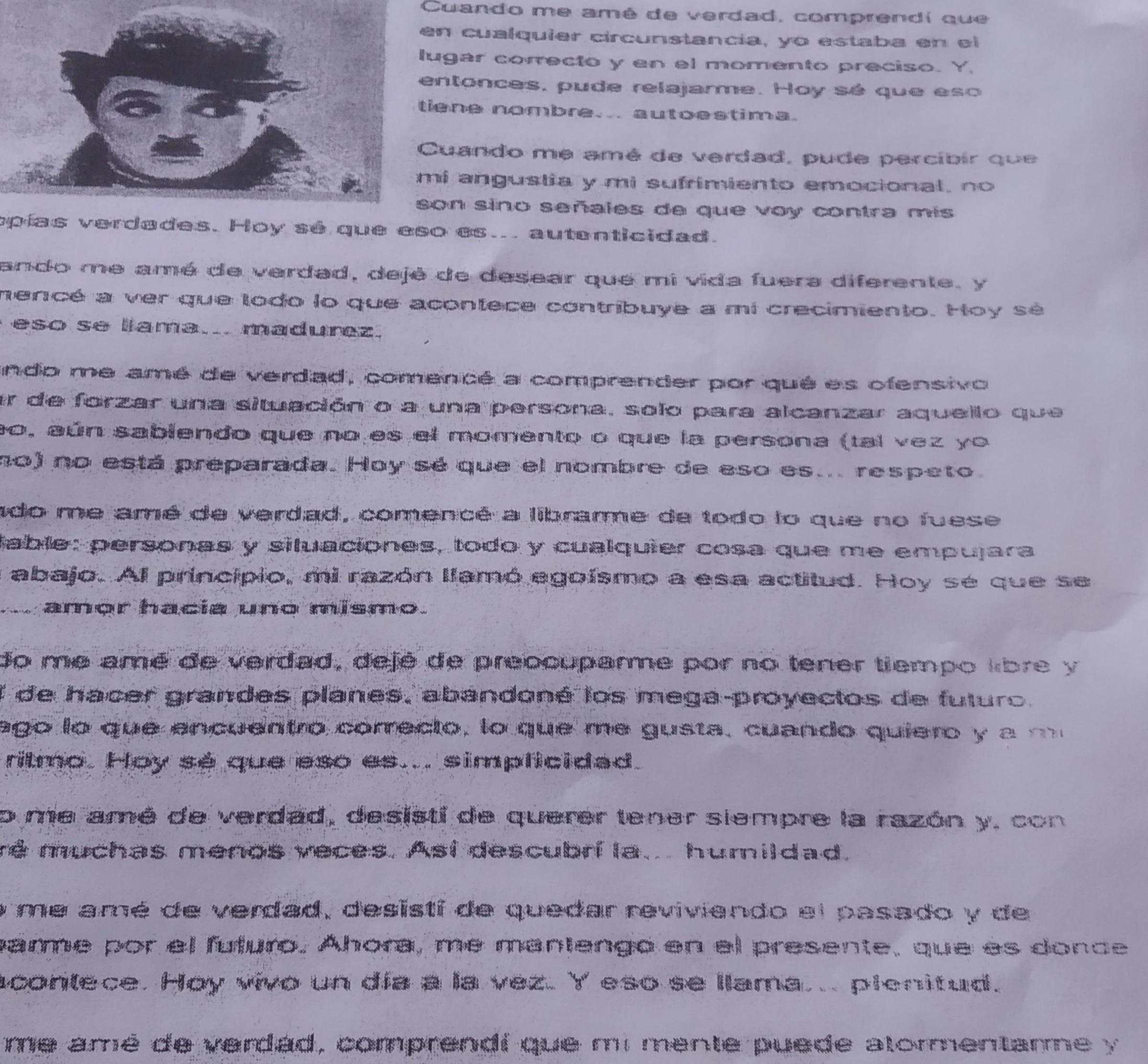 contesta:1.quien fue carles chaplin?2.que profesines practicaba?3.el texto habla sobre o que?retire del texto:1.sust