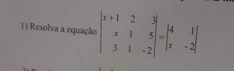 Determinante de matriz, me ajudem por favor Determinante de ordem 2 e ordem 3 ​