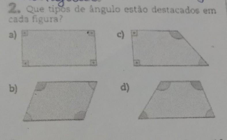 2. Que tipos de ângulo estão destacados em cada figura a) b) c) d)​