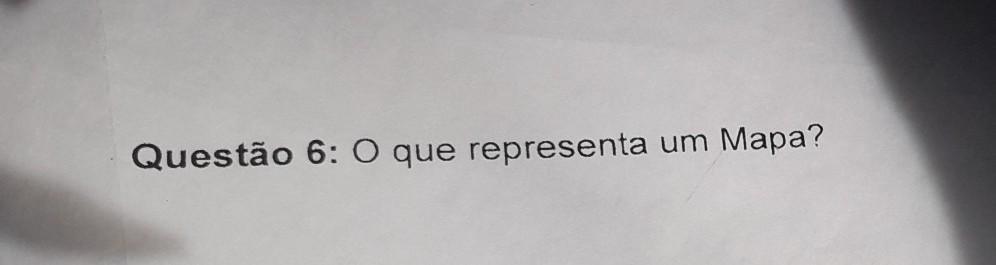 O que representa um Mapa? ​