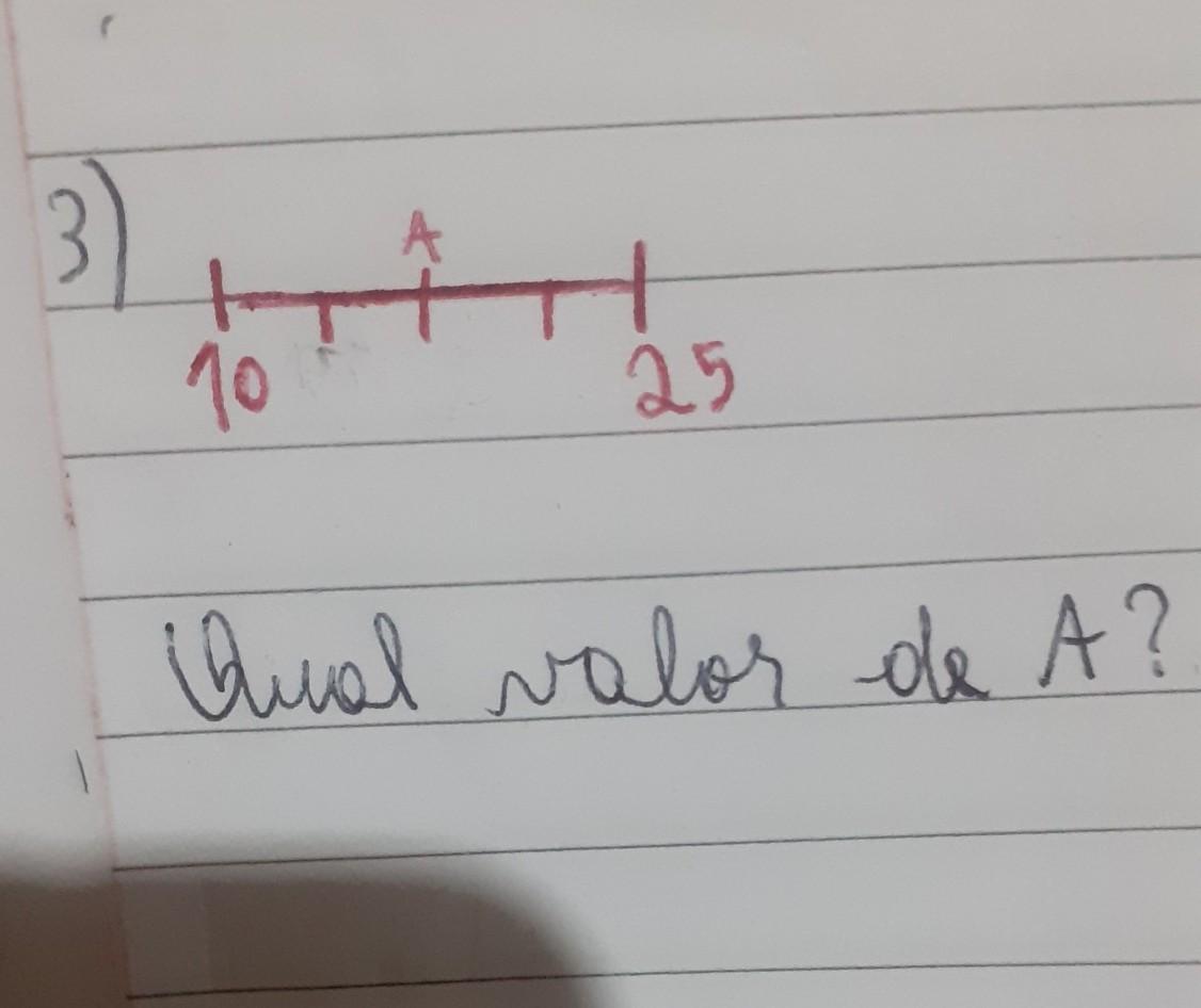 3)Qual valor de A ?me ajude pfv ​
