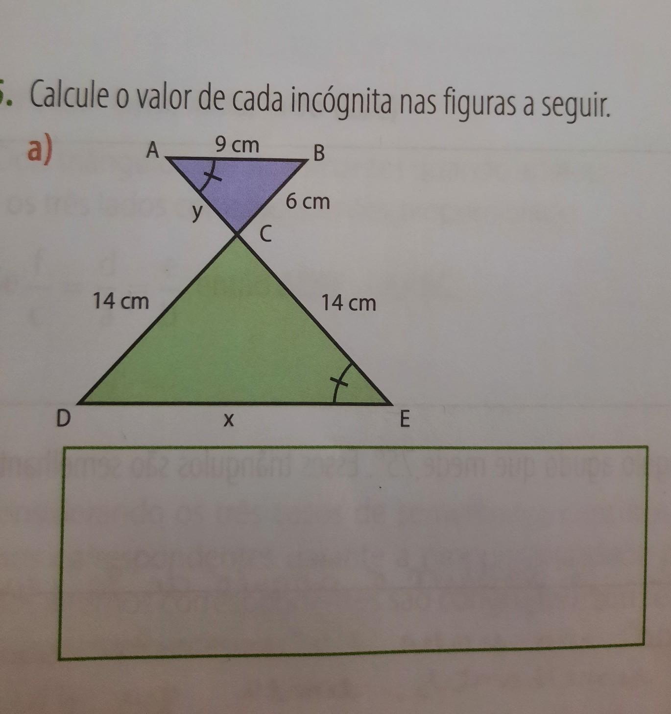 calcule o valor de cada incógnita nas figuras a seguir​