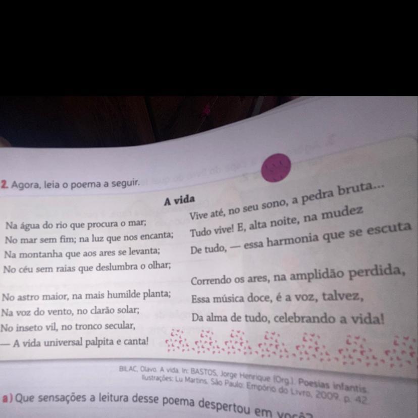 d) Seria possível empregar somente imagens em vez de palavras nessepoema? Por quê?Me ajudem pfvr é pra amanhã!!! 
